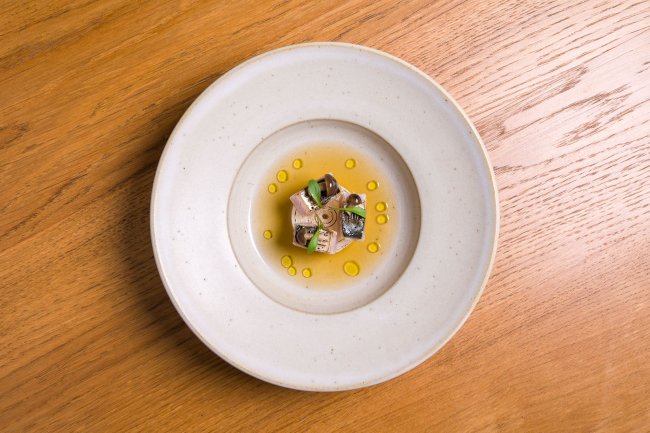 Plat du Restaurant La Cachette à Valence, Chef étoilé Masashi Ijichi